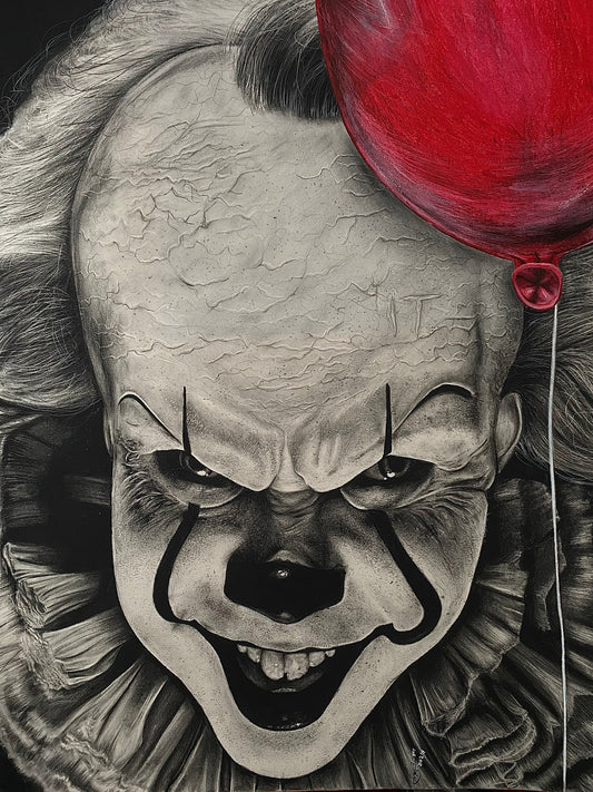 Original Pennywise Portrait Drawing