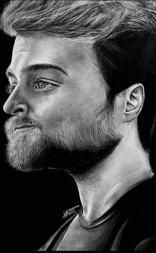 Original Daniel Radcliffe Portrait Drawing